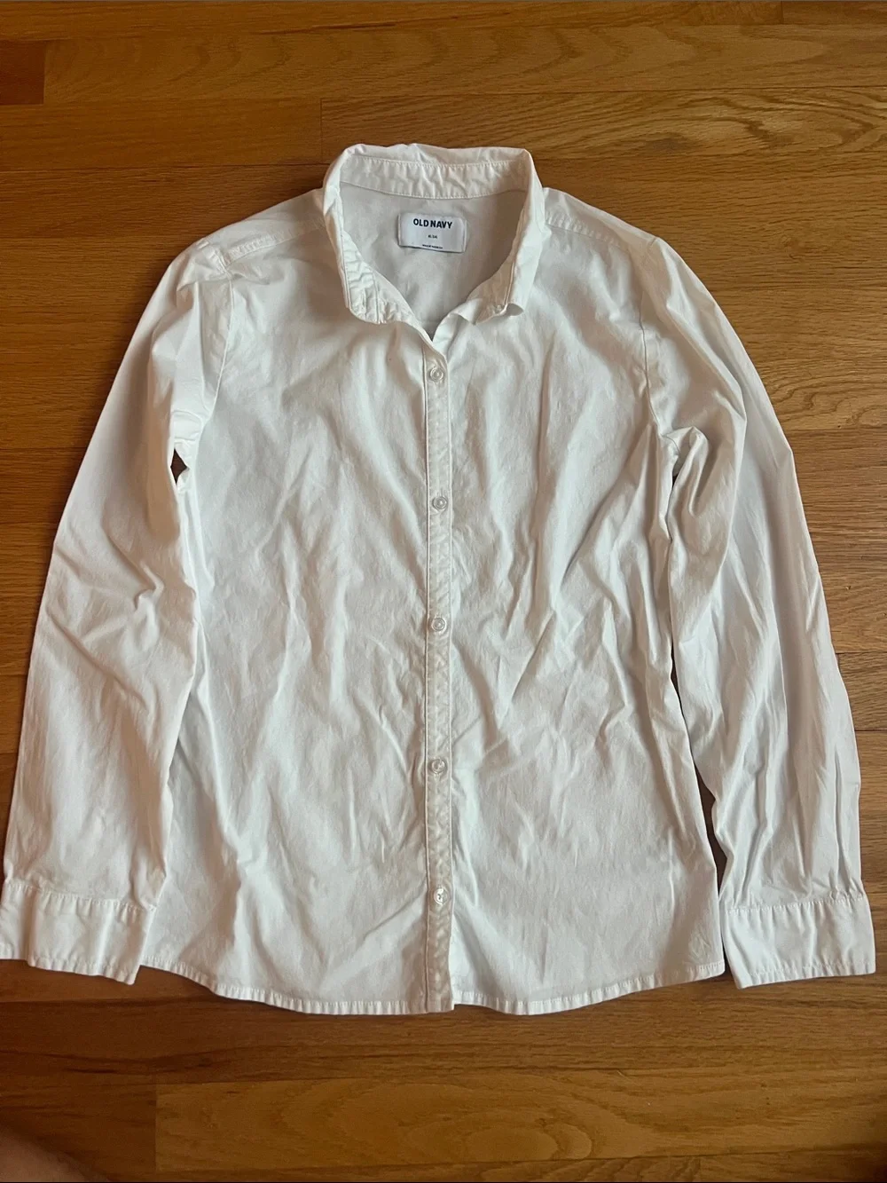 Old Navy White Button-Down Shirt - Kids